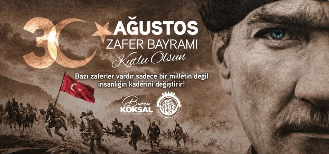 Afyonkarahisar Belediye Başkanı Burcu Köksal, 30 Ağustos Zafer Bayramı dolayısıyla