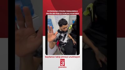 Patronuna uykuda yakalanınca pratik bir fikir ile durumu kurtardı… 📶https://kanal3.com.tr/