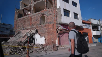Güney Amerika ülkesi Kolombiya'da 10 Ağustos'ta meydana gelen 7,4 büyüklüğündeki