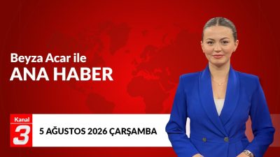 Kanal 3Çar, Ağustos 5, 2026 4:23pmURL:Embed:Kanal 3 Ana Haber |