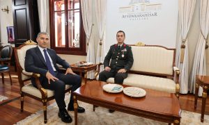 Afyonkarahisar İkmal ve Garnizon Komutanlığı görevine yeni başlayan Tuğgeneral Numan