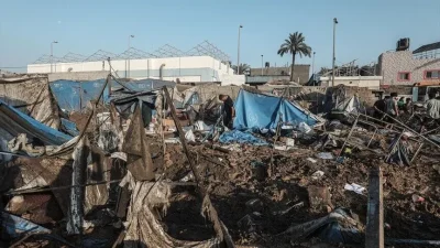İsrail ordusunun, Gazze Şeridi'nin orta kesiminde faaliyet gösteren hastane yakınındaki