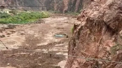 ABD'nin Arizona eyaletinin kuzeyindeki Büyük Kanyon'da 29 Ağustos'ta meydana gelen