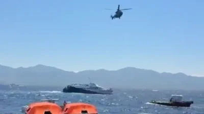 KKTC Başbakanı Ünal Üstel, alabora olan ve 267 kişiyi taşıyan