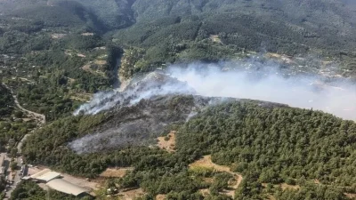 Bursa'nın Kestel ve Yıldırım ilçelerinde 3 farklı alanda çıkan orman