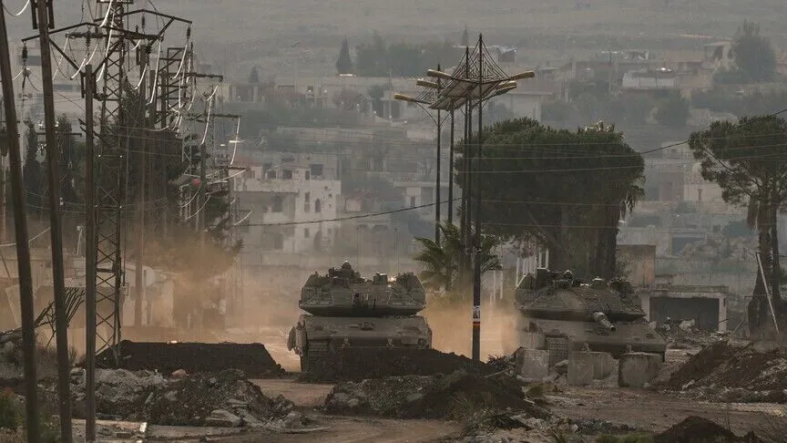İsrail ordusunun, Suriye'nin güneyindeki işgal ettiği alanlardan Dera ilinin batı