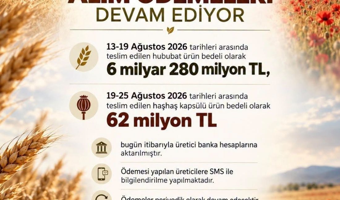 2026 yılı alım dönemi kapsamında Toprak Mahsulleri Ofisi (TMO) aracılığıyla