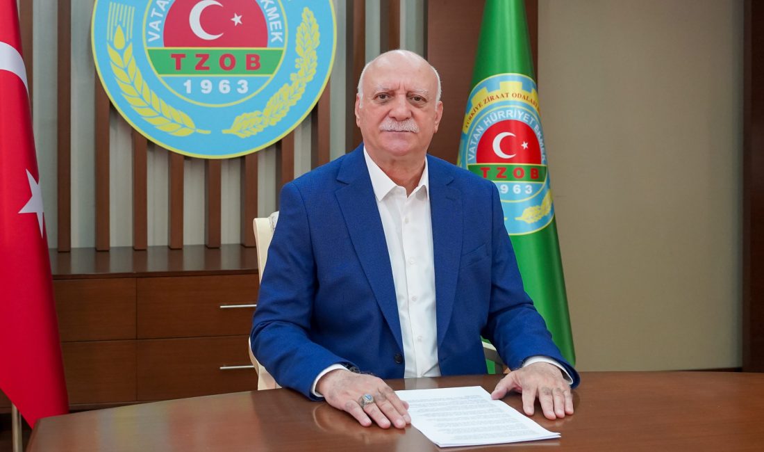 Türkiye Ziraat Odaları Birliği (TZOB) Genel Başkanı Şemsi Bayraktar, Ağustos