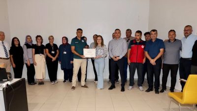 Afyonkarahisar’ın Dinar ilçesinde hastane çalışanlarına yönelik su verimliliği farkındalık toplantısı