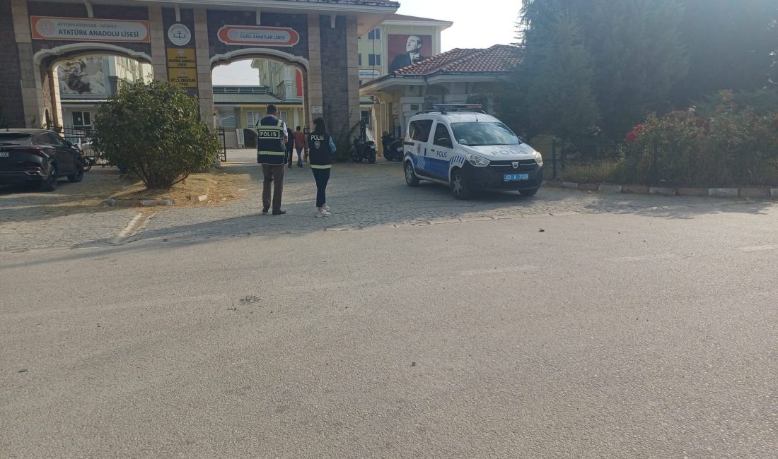 Afyonkarahisar’da çocuk ve gençlerin eğitim-öğretim ortamını huzur ve güven içerisinde