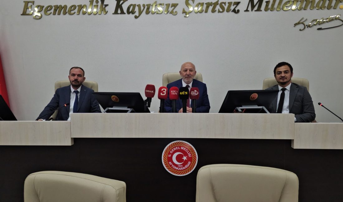 Afyonkarahisar İl Genel Meclisi’nin eylül ayı olağan toplantıları, ilk oturumla
