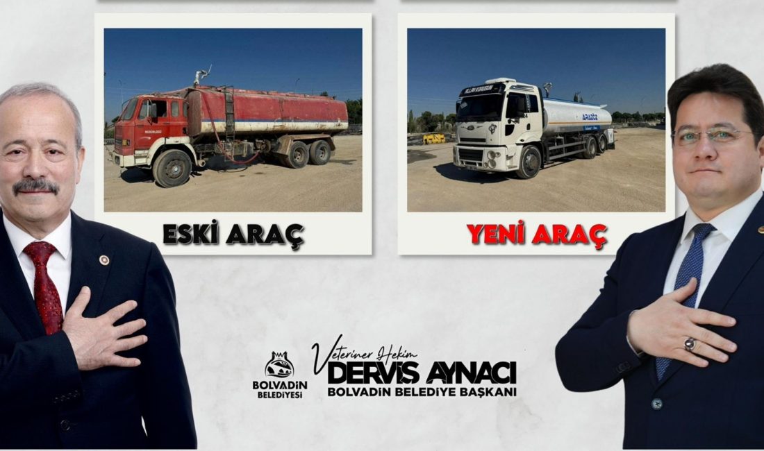 Bolvadin Belediyesi, hizmet kapasitesini artırmak ve ekonomik ömrünü tamamlayan araçlarını