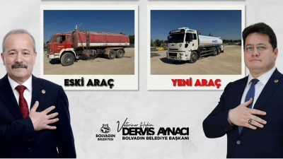 Bolvadin Belediyesi, hizmet kapasitesini artırmak ve ekonomik ömrünü tamamlayan araçlarını