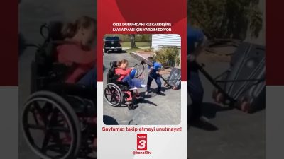 Özel durumdaki kız kardeşine sayı atması için yardım ediyor… 📶https://kanal3.com.tr/
