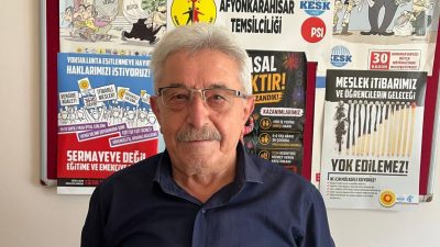 Büro Emekçileri Sendikası (BES) Afyonkarahisar İl Temsilcisi Ali İhsan Orhan,