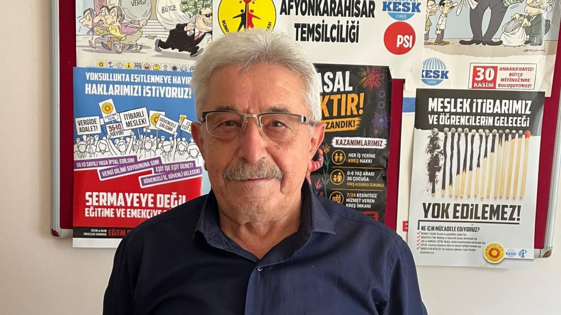 Büro Emekçileri Sendikası (BES) Afyonkarahisar İl Temsilcisi Ali İhsan Orhan,