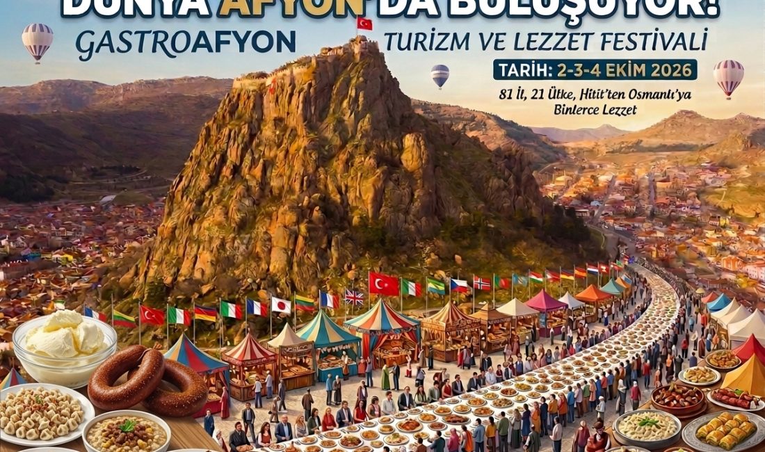 Afyonkarahisar, 2-4 Ekim tarihleri arasında düzenlenecek 8. Uluslararası GastroAfyon Turizm