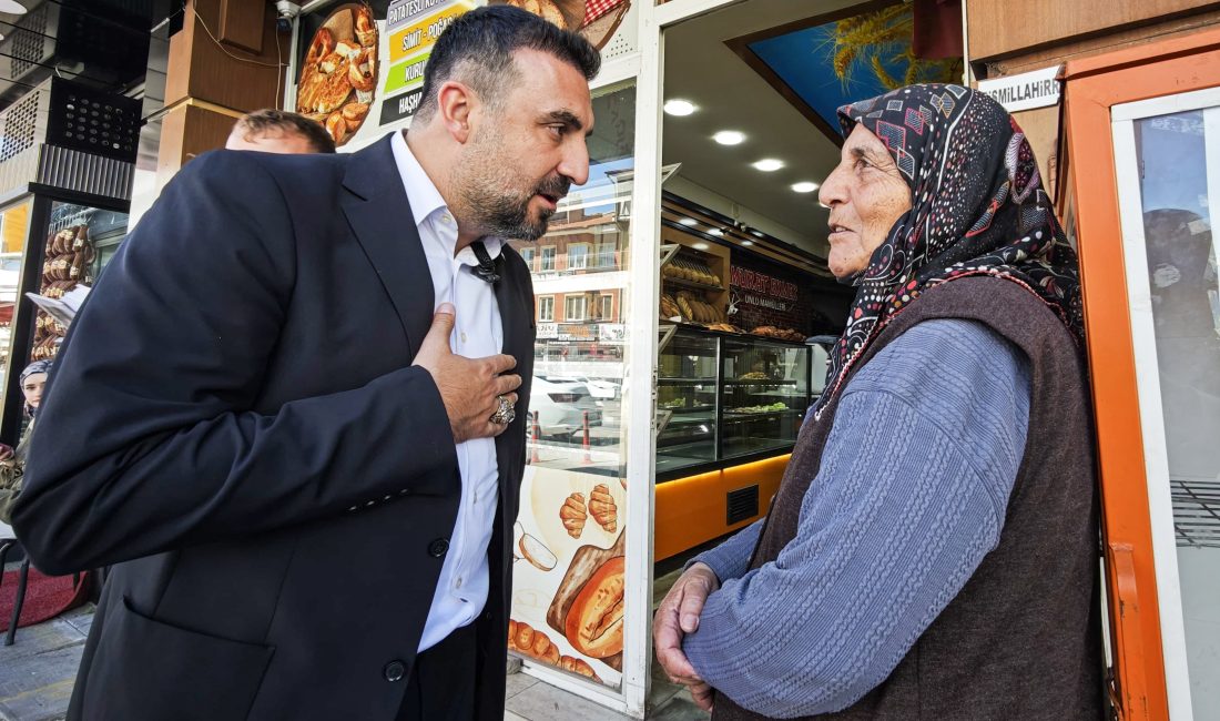 İl Başkanı Dr. Özgür Kavak, saha ziyaretleri kapsamında Tuzpazarı Caddesi’ndeki