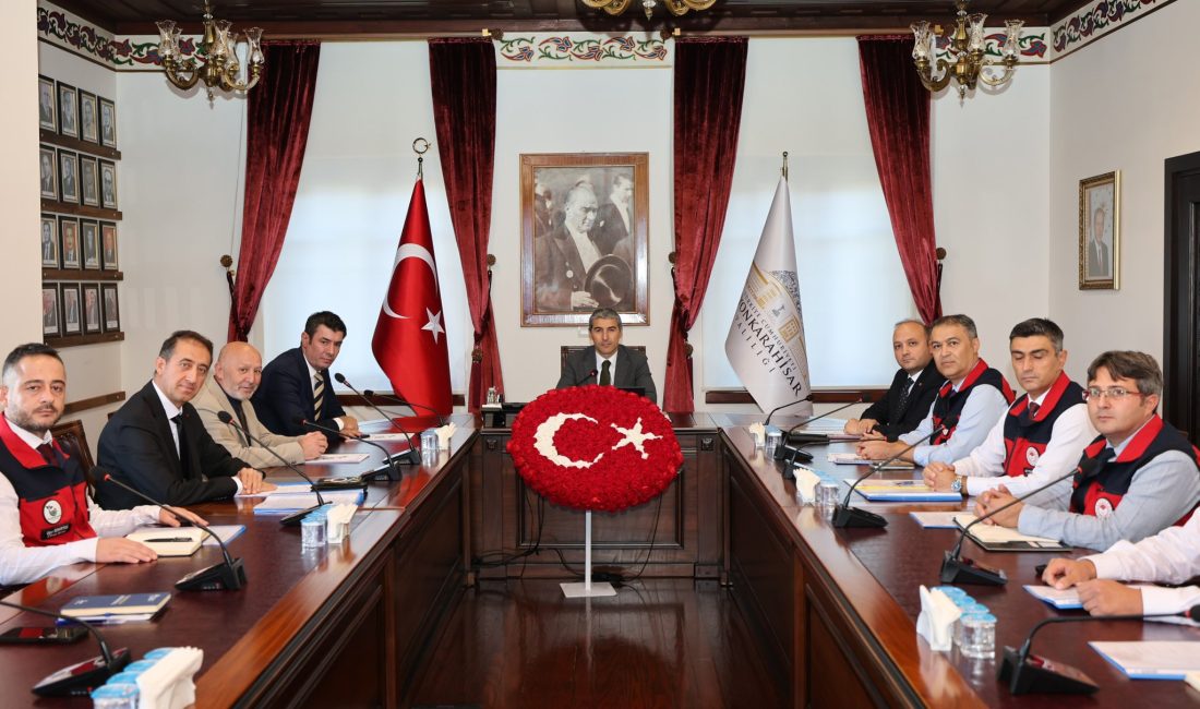 Afyonkarahisar Valisi Dr. Naci Aktaş’ın başkanlığında, Kırsal Dezavantajlı Alanlar Kalkınma