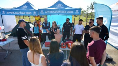 İl Sağlık Müdürlüğü tarafından Halk Sağlığı Haftası kapsamında Motofest alanında