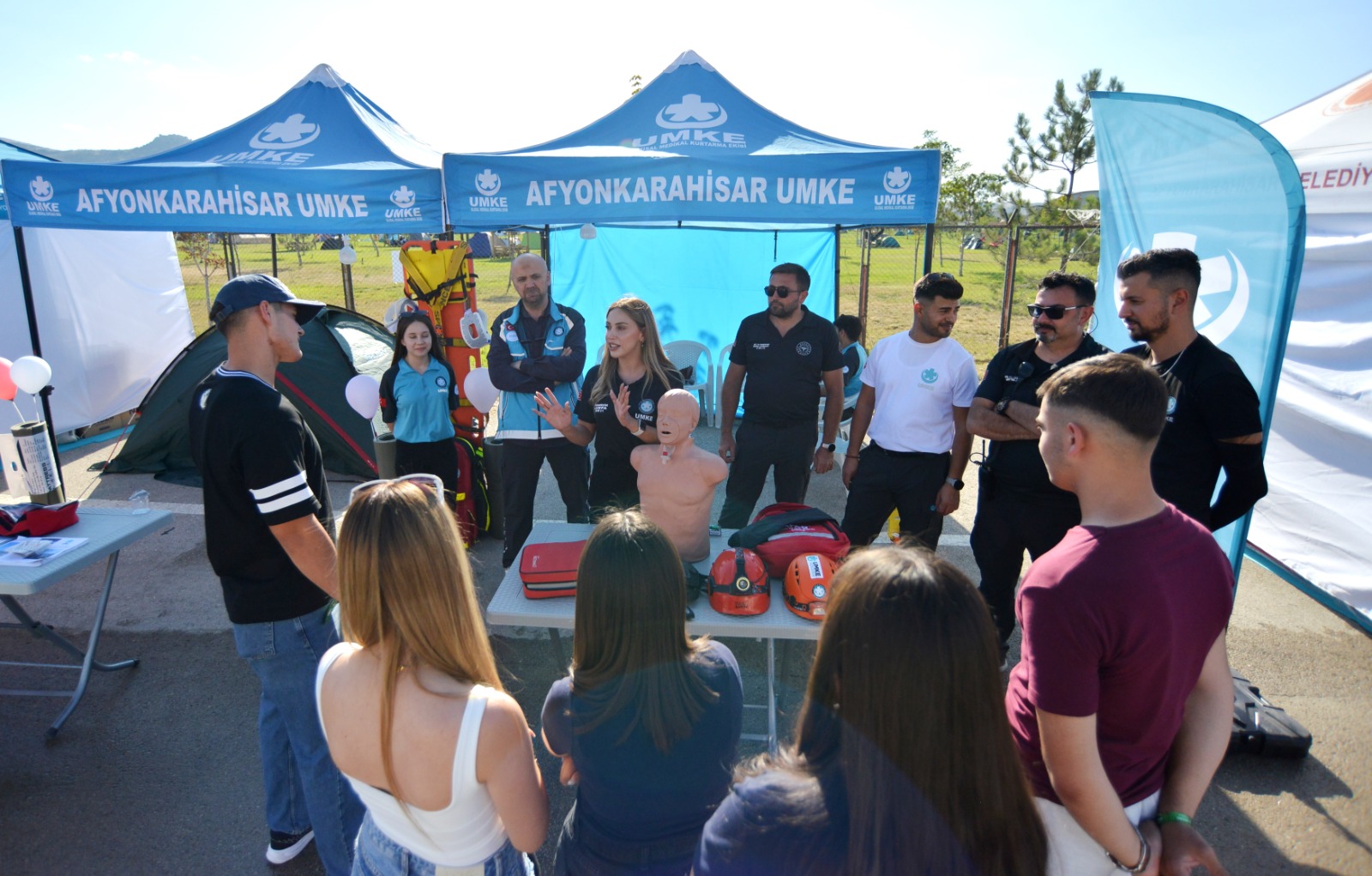 İl Sağlık Müdürlüğü tarafından Halk Sağlığı Haftası kapsamında Motofest alanında