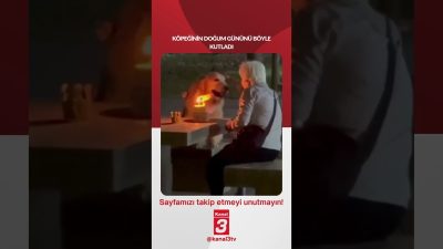 Köpeğinin doğum gününü böyle kutladı… 📶https://kanal3.com.tr/ Sosyal Medya Hesaplarımızı Takip