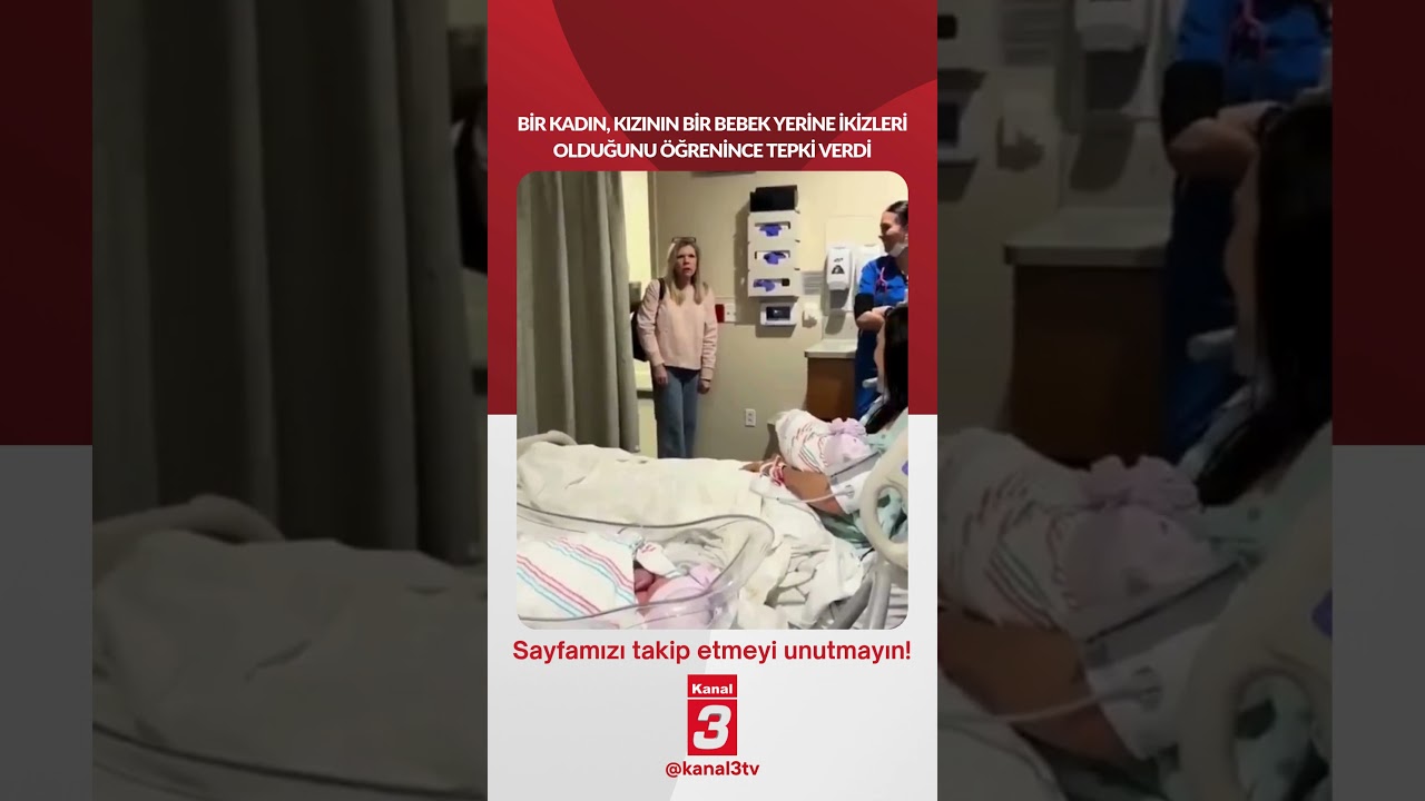 Bir kadın, kızının bir bebek yerine ikizleri olduğunu öğrenince tepki