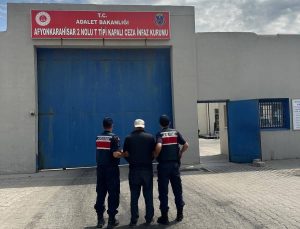 Afyonkarahisar İl Jandarma Komutanlığı ekiplerince, son bir hafta içerisinde aranan