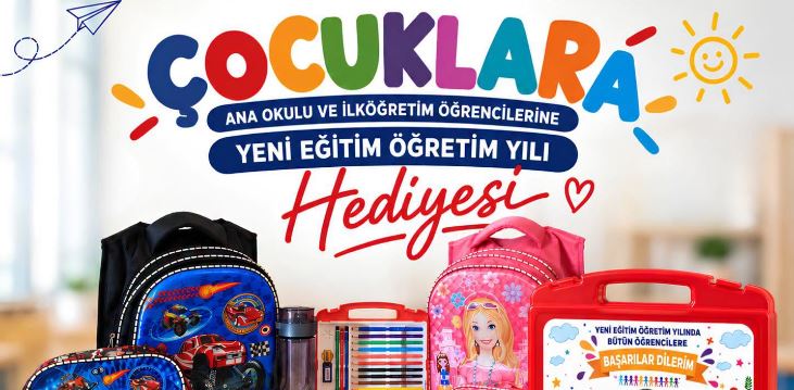 Dinar Belediyesi, yeni eğitim öğretim yılı öncesinde anaokulu ve ilköğretim