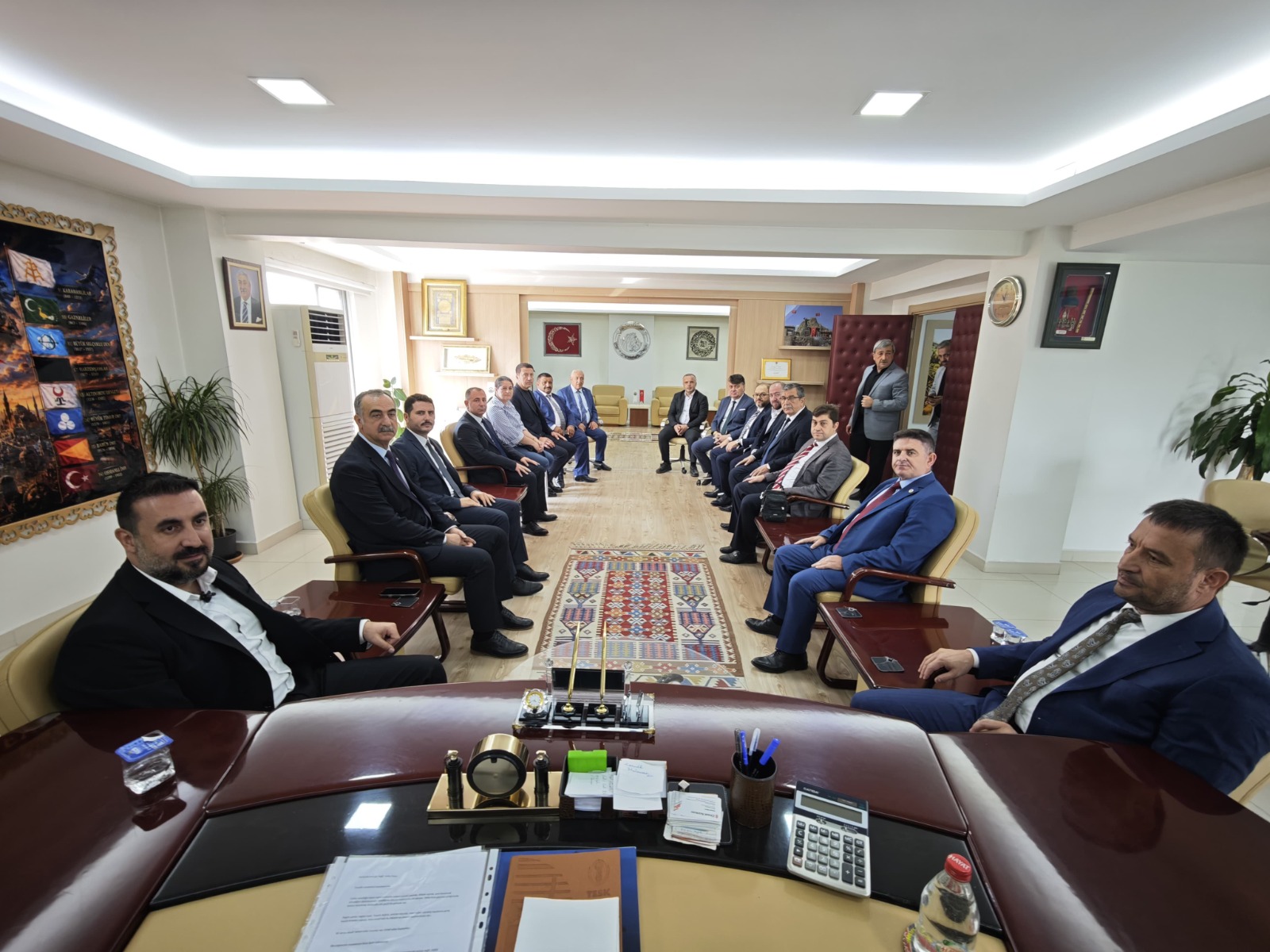 Kavak ve Kahveci’den ESOB Başkanı Üstün’e Ahilik Haftası ziyareti