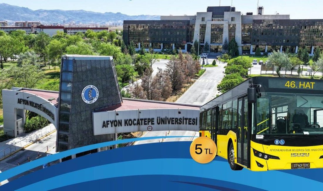 Afyonkarahisar Belediyesi, Afyon Kocatepe Üniversitesi öğrencilerine yönelik kampüs içi ulaşım