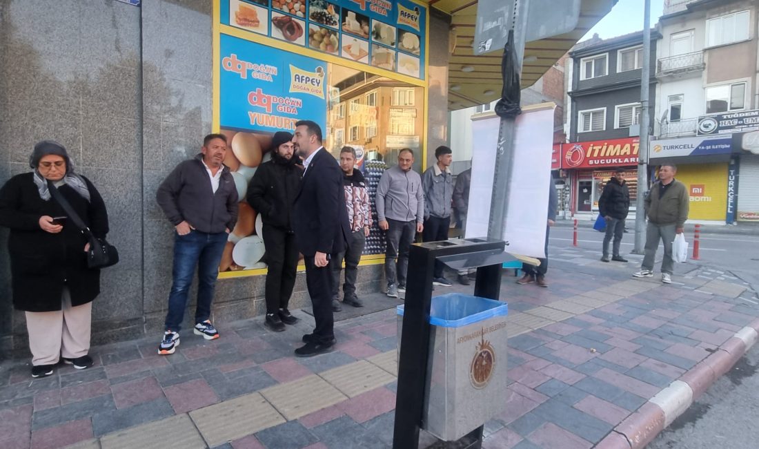 AK Parti Afyonkarahisar İl Başkanı Dr. Özgür Kavak, çalışmalarını sabahın