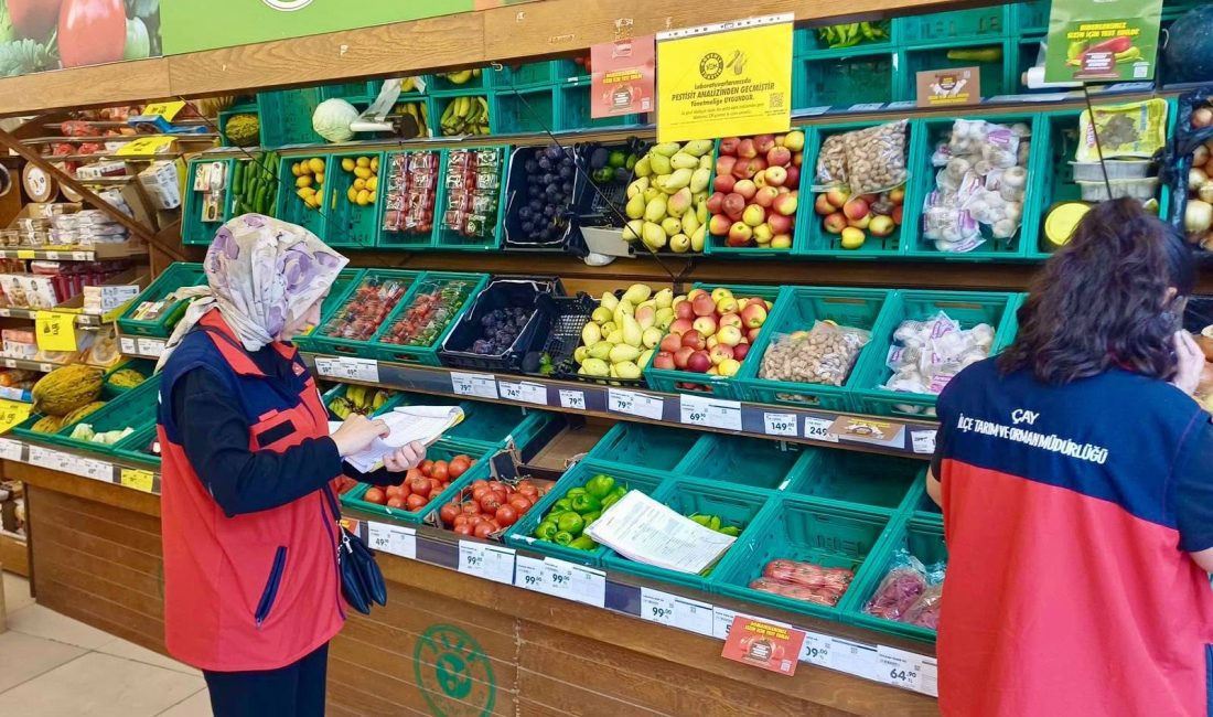 Afyonkarahisar İl Tarım ve Orman Müdürlüğü ekipleri, tarımsal ürünlerin piyasa