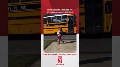 Okuldan dönen abisini her gün heyecanla karşılayan küçük kız… 📶https://kanal3.com.tr/