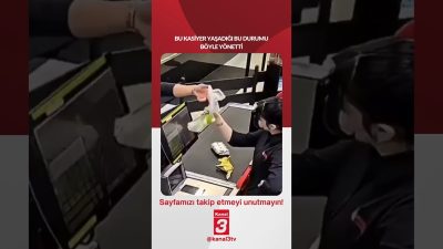 Bu kasiyer yaşadığı durumu böyle yönetti… 📶https://kanal3.com.tr/ Sosyal Medya Hesaplarımızı