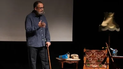 Şiir yorumcusu ve sahne sanatçısı İbrahim Sadri'nin 40 yıllık sanat