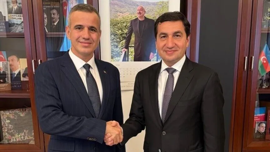 Azerbaycan Cumhurbaşkanı Müşaviri Hikmet Hacıyev, Cumhurbaşkanlığı İletişim Başkan Yardımcısı Prof.