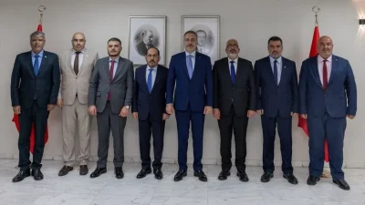 Dışişleri Bakanı Hakan Fidan, Suriye Türkmen Meclisi Başkanı Abdurrahman Mustafa