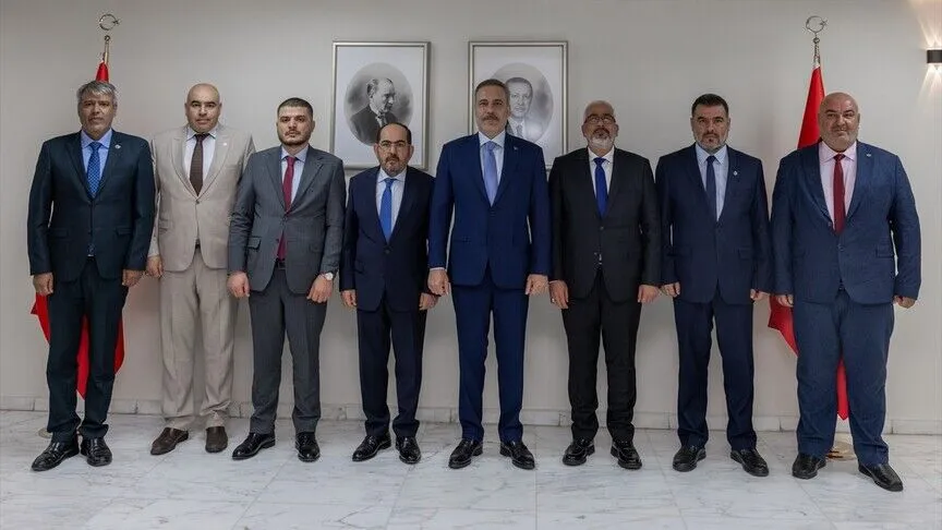 Dışişleri Bakanı Hakan Fidan, Suriye Türkmen Meclisi Başkanı Abdurrahman Mustafa