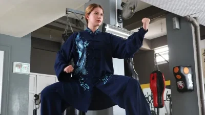 Gaziantep'te beden eğitimi öğretmeninin yönlendirmesiyle wushu kung fu ile tanışan
