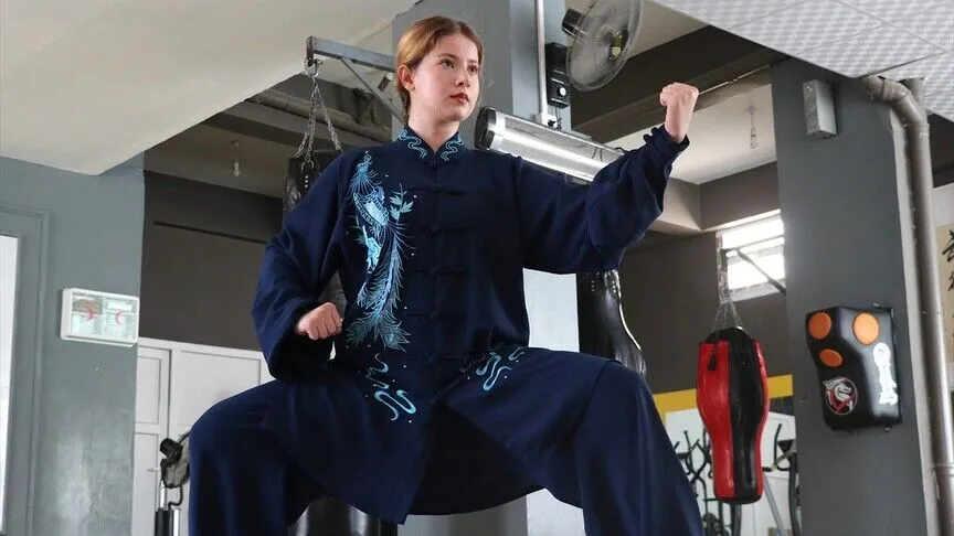 Gaziantep'te beden eğitimi öğretmeninin yönlendirmesiyle wushu kung fu ile tanışan