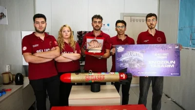 Tasarladıkları su altı roketiyle katıldıkları TEKNOFEST Mavi Vatan'daki yarışmada "En
