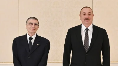 Azerbaycan Cumhurbaşkanı İlham Aliyev, Nobel ödüllü Türk bilim insanı Prof.