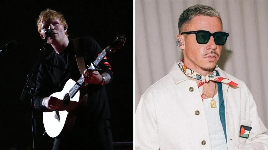 İngiliz şarkıcı Ed Sheeran, Filistin'e destek açıklamaları dolayısıyla turneden çıkarılan
