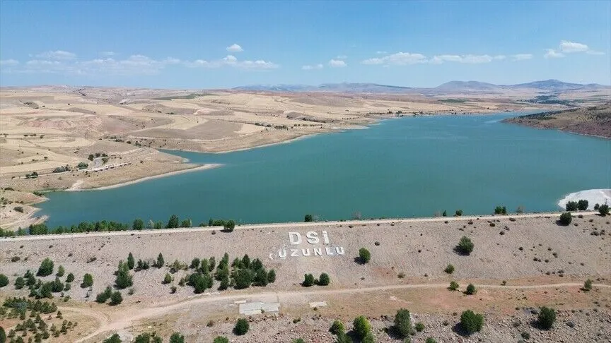 Devlet Su İşleri (DSİ) tarafından Yozgat'ın Boğazlıyan ilçesindeki Uzunlu Barajı'nda