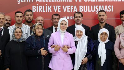 Aile ve Sosyal Hizmetler Bakanı Mahinur Özdemir Göktaş, Hakkari’de şehit