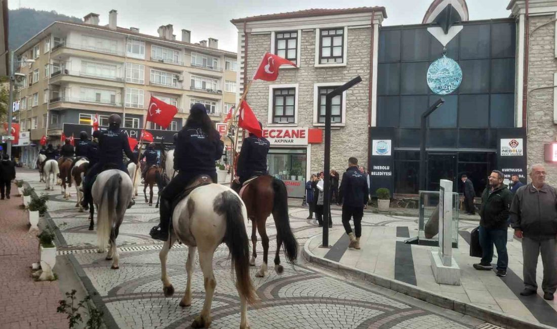 Kastamonu’nun İnebolu ilçesinde Cumhuriyet’in 103’üncü yıldönümü dolayısıyla bir araya gelen