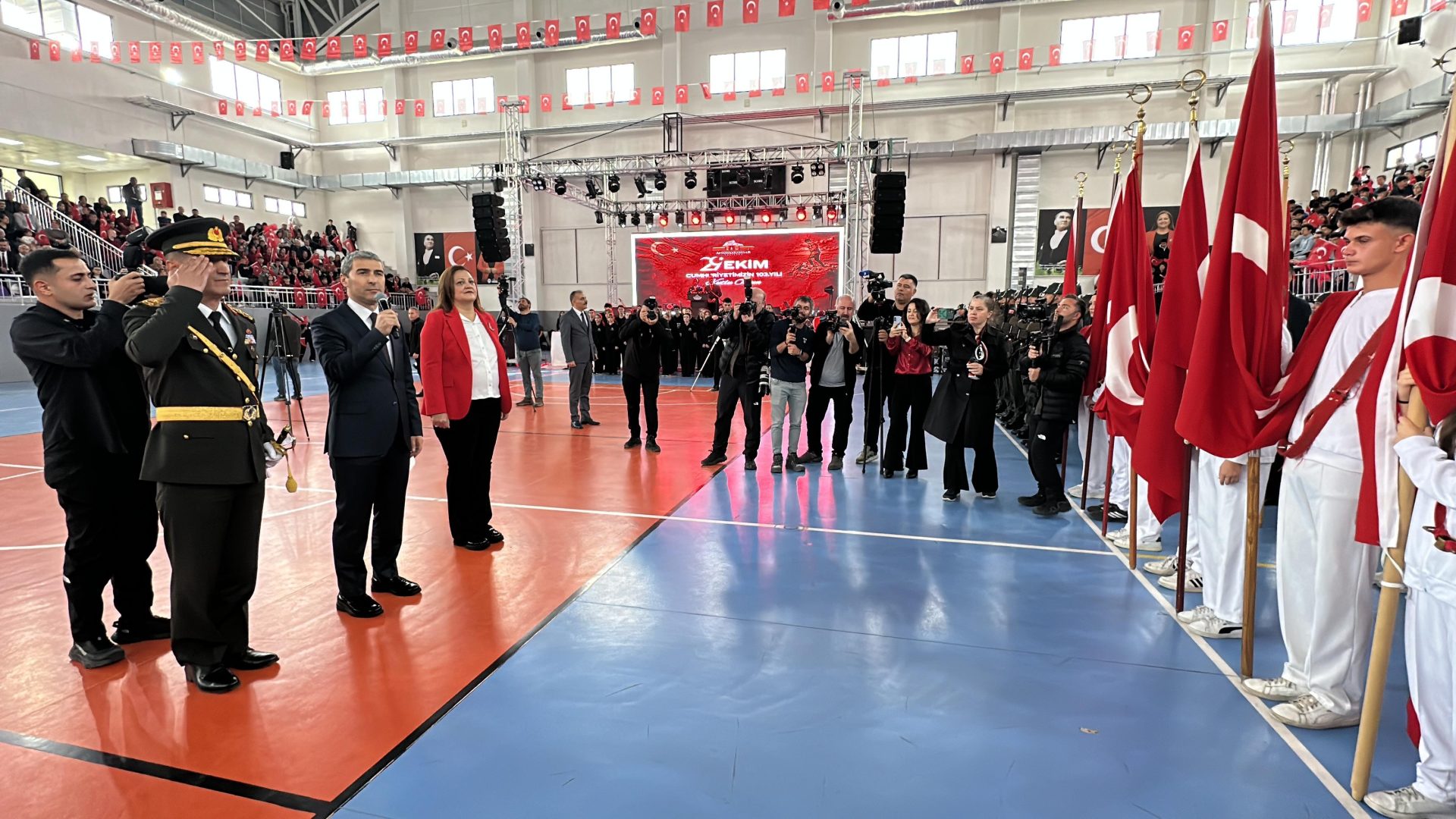 29 Ekim Cumhuriyet Bayramı töreni başladı