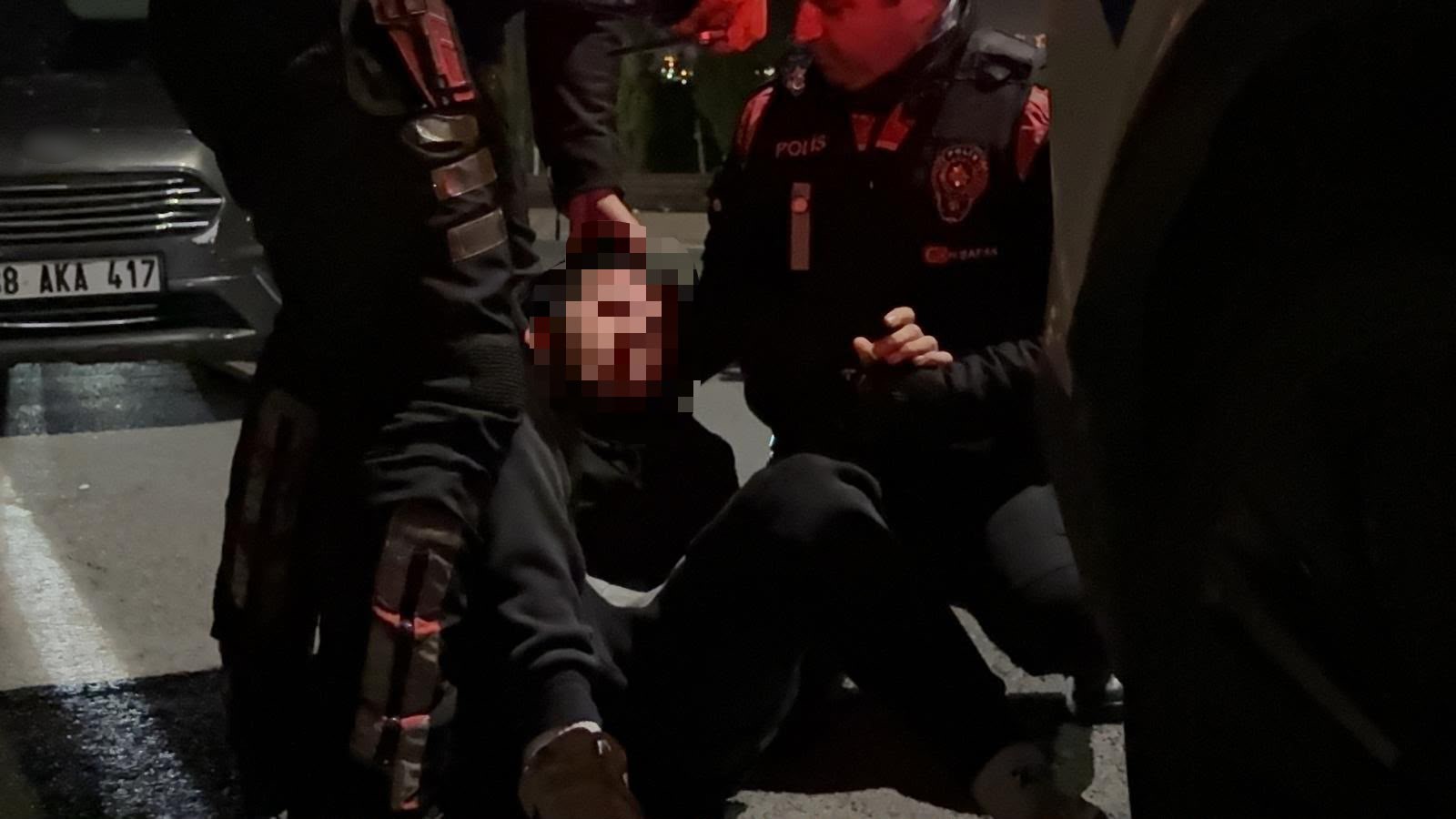 ‘Dur’ ihtarına uymadı, sinir krizi geçirdi