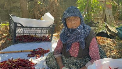Bursa'nın Karacabey ilçesinde yaşayan 90 yaşındaki Şükriye İnan, yüksek işçilik